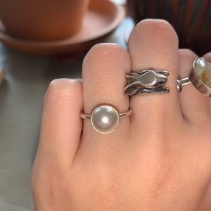 Pearl Pandora Ring